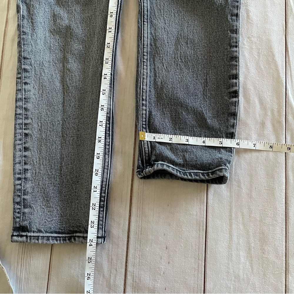 Abercrombie & Fitch The Mom High Rise Jeans Women’s 25 Vintage Black Trendy EUC - Picture 10 of 12